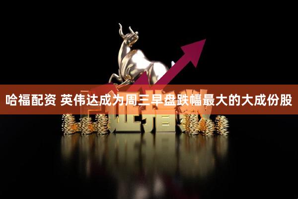 哈福配资 英伟达成为周三早盘跌幅最大的大成份股