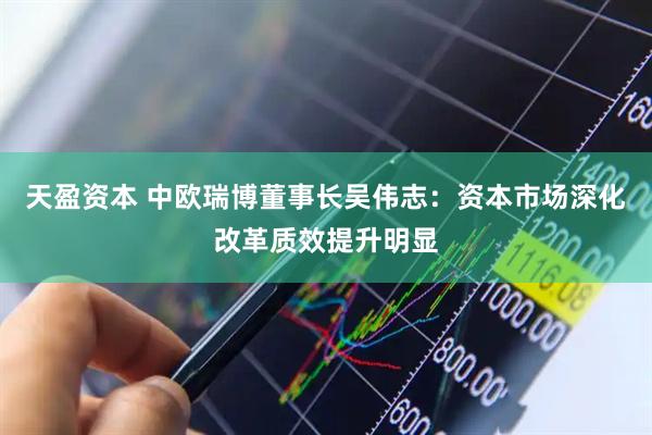 天盈资本 中欧瑞博董事长吴伟志：资本市场深化改革质效提升明显